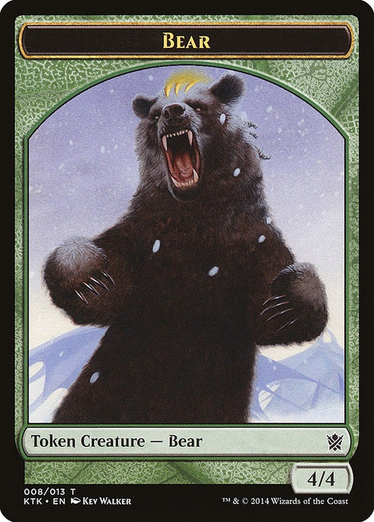 Image for Bear Token (8) (Khans of Tarkir) - Magic: The Gathering