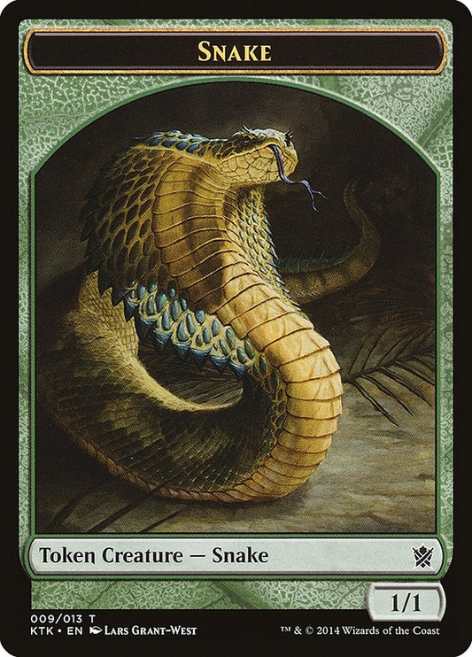 Image for Snake Token (9) (Khans of Tarkir) - Magic: The Gathering