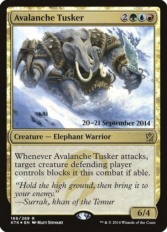 Image for Avalanche Tusker (166) (Prerelease Cards) - Magic: The Gathering