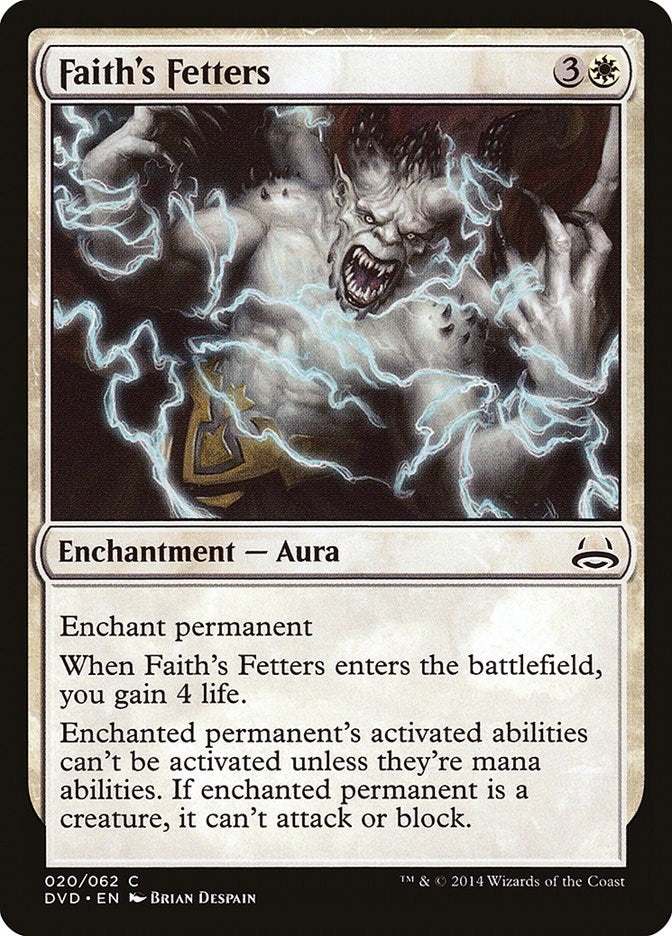 Image for Faith's Fetters (20) (Duel Decks: Anthology) - Magic: The Gathering