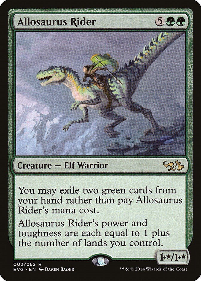 Image for Allosaurus Rider (2) (Duel Decks: Anthology) - Magic: The Gathering