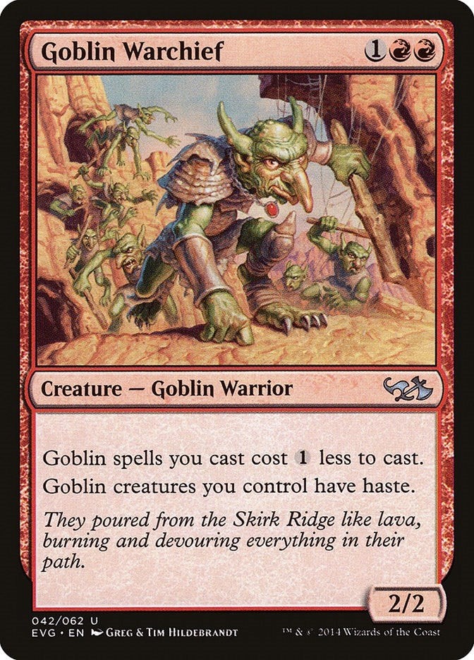 Image for Goblin Warchief (42) (Duel Decks: Anthology) - Magic: The Gathering