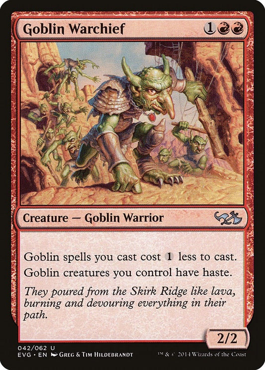 Image for Goblin Warchief (42) (Duel Decks: Anthology) - Magic: The Gathering