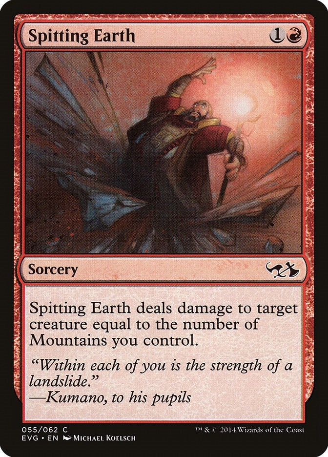 Image for Spitting Earth (55) (Duel Decks: Anthology) - Magic: The Gathering