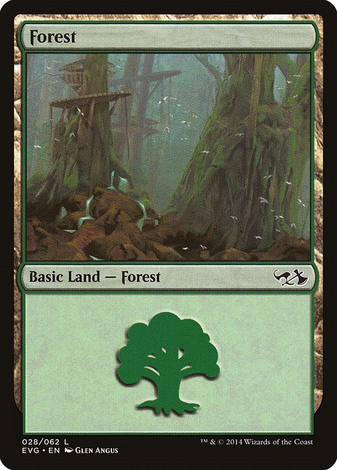 Image for Forest (028) (EVG) (28) (Duel Decks: Anthology) - Magic: The Gathering