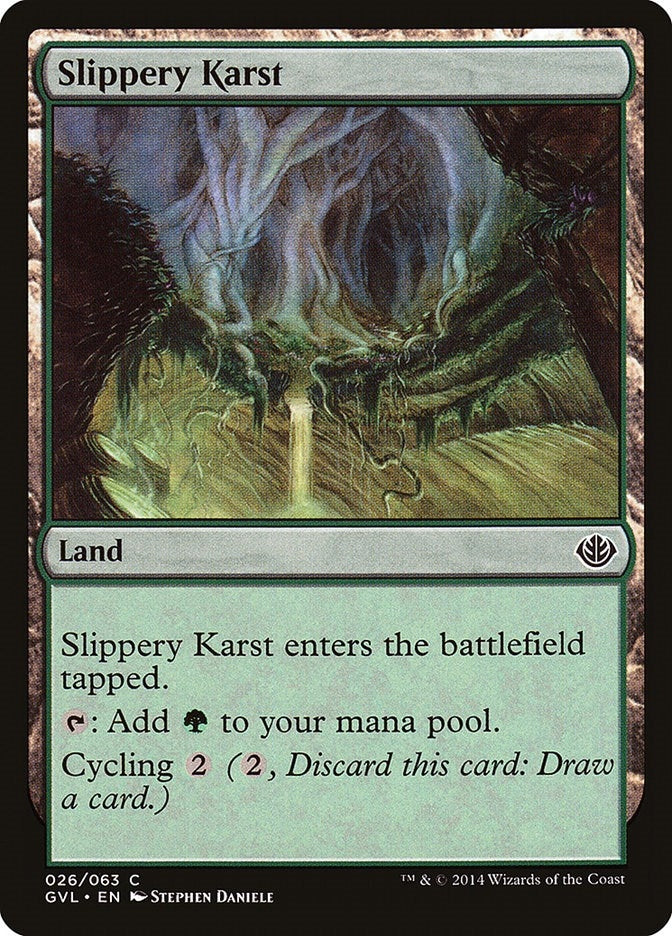 Image for Slippery Karst (26) (Duel Decks: Anthology) - Magic: The Gathering