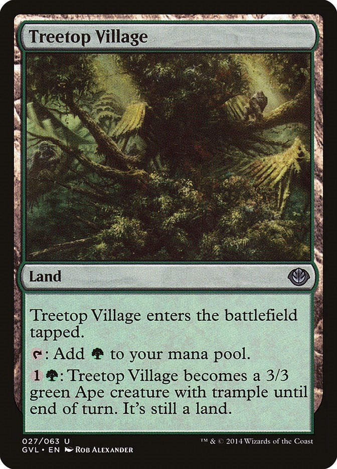 Image for Treetop Village (27) (Duel Decks: Anthology) - Magic: The Gathering
