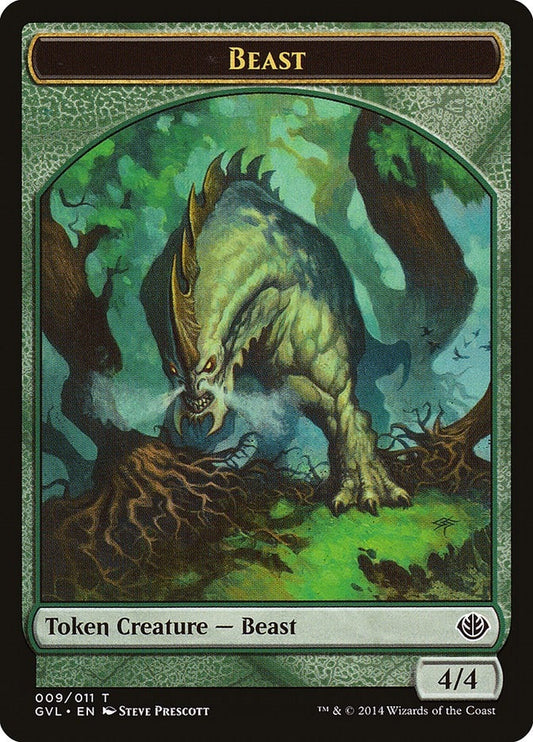 Image for Beast Token (009) (9) (Duel Decks: Anthology) - Magic: The Gathering