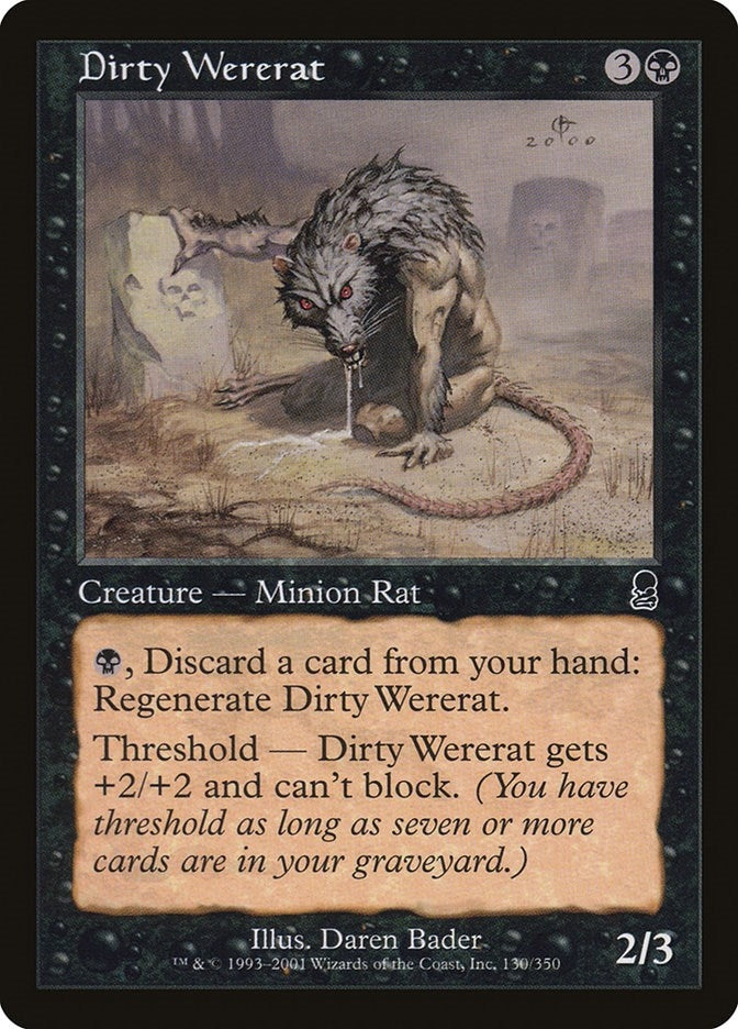 Image for Dirty Wererat (130) (Odyssey) - Magic: The Gathering