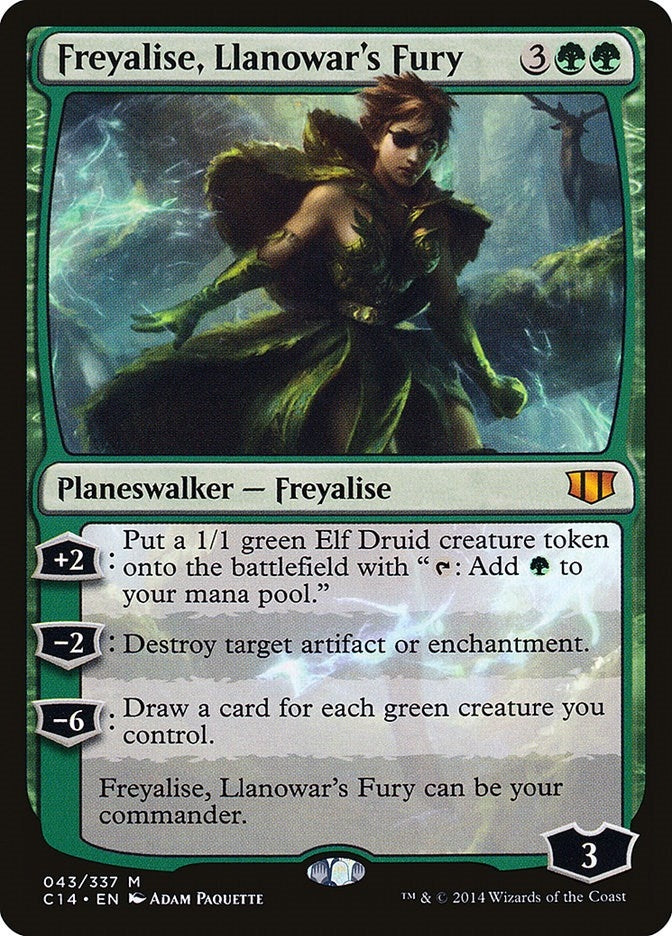 Image for Freyalise, Llanowar's Fury (43) (Commander 2014) - Magic: The Gathering