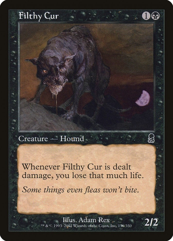 Image for Filthy Cur (136) (Odyssey) - Magic: The Gathering