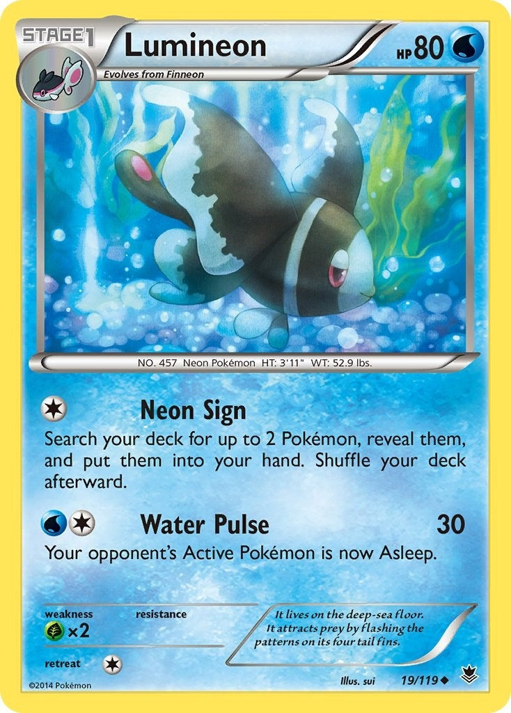 Image for Lumineon (19/119) (XY - Phantom Forces) - Pokemon
