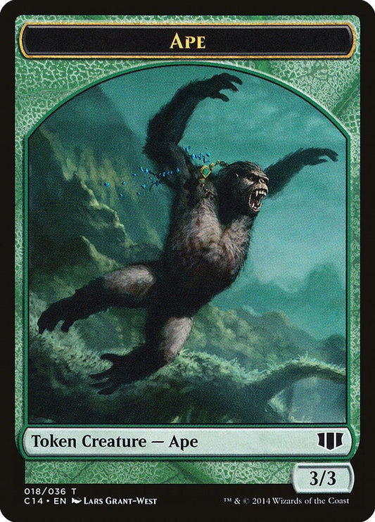 Image for Ape // Zombie (011) Double-Sided Token (18 // 11) (Commander 2014) - Magic: The Gathering