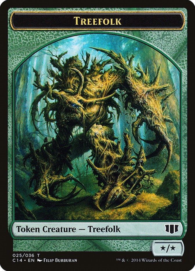 Image for Treefolk // Wolf Double-Sided Token (25 // 26) (Commander 2014) - Magic: The Gathering
