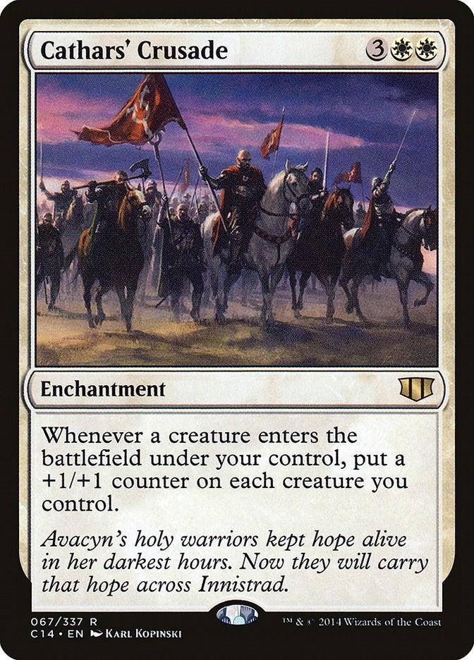 Image for Cathars' Crusade (67) (Commander 2014) - Magic: The Gathering