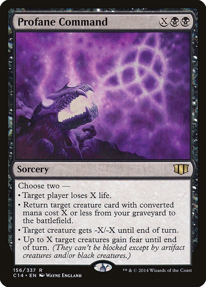 Image for Profane Command (156) (Commander 2014) - Magic: The Gathering