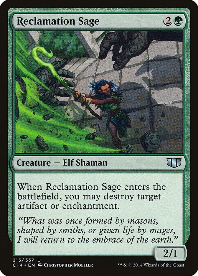 Image for Reclamation Sage (213) (Commander 2014) - Magic: The Gathering