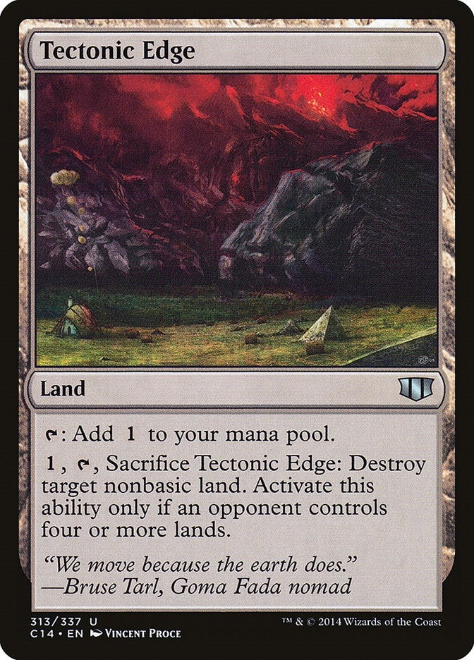 Image for Tectonic Edge (313) (Commander 2014) - Magic: The Gathering