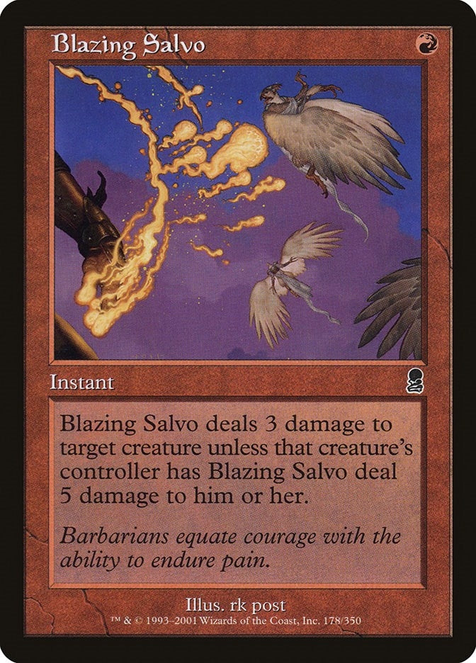Image for Blazing Salvo (178) (Odyssey) - Magic: The Gathering