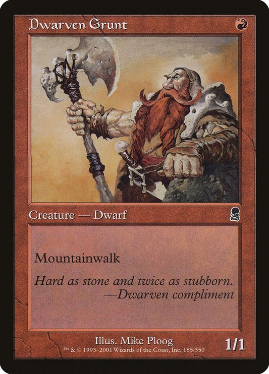Image for Dwarven Grunt (185) (Odyssey) - Magic: The Gathering