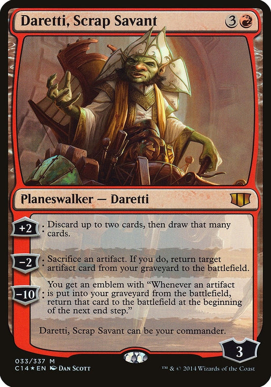 Image for Daretti, Scrap Savant (Commander 2014) (33) (Oversize Cards) - Magic: The Gathering