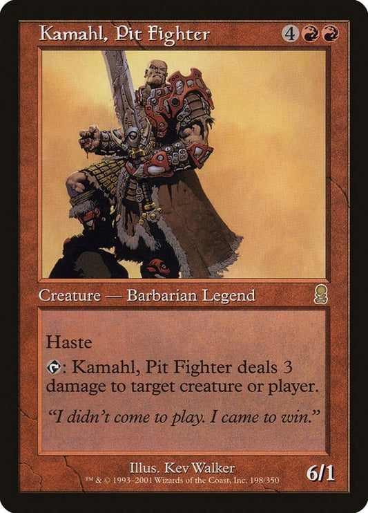 Image for Kamahl, Pit Fighter (198) (Odyssey) - Magic: The Gathering
