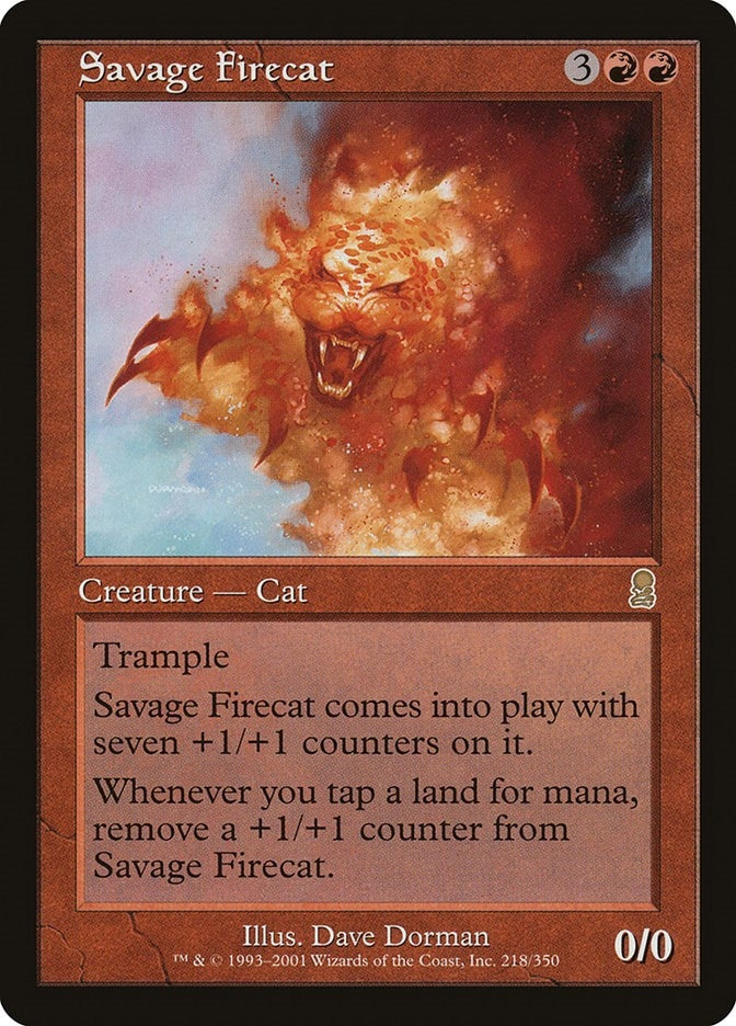 Image for Savage Firecat (218) (Odyssey) - Magic: The Gathering
