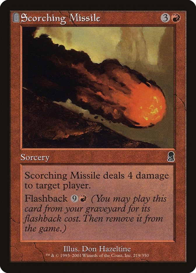 Image for Scorching Missile (219) (Odyssey) - Magic: The Gathering