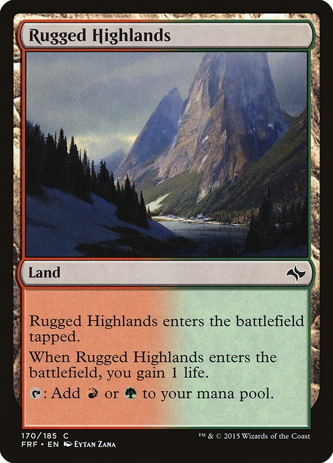 Image for Rugged Highlands (170) (Fate Reforged) - Magic: The Gathering