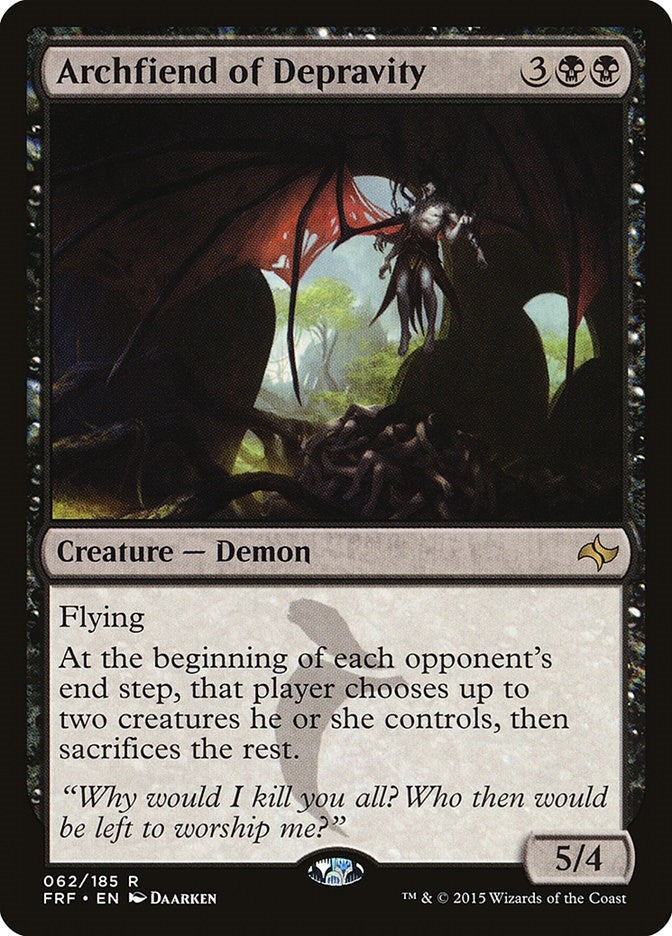 Image for Archfiend of Depravity (62) (Fate Reforged) - Magic: The Gathering