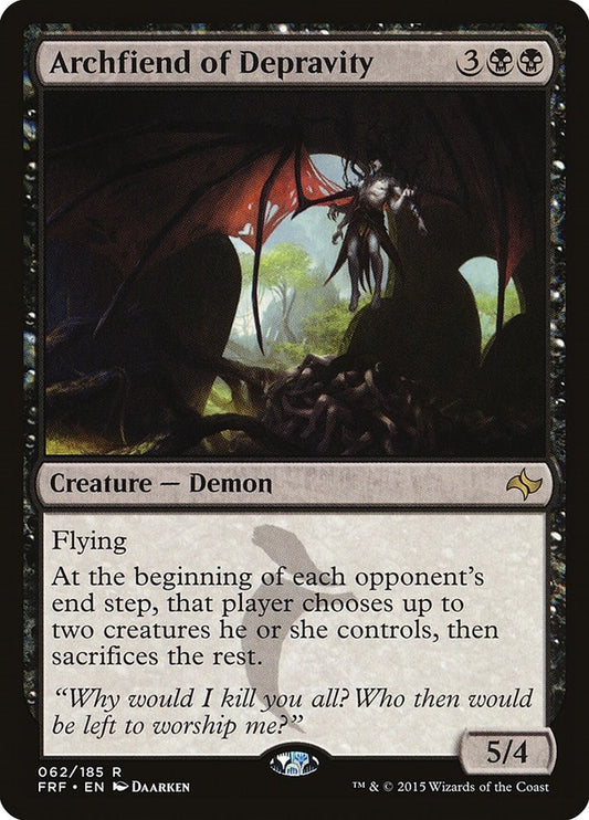 Image for Archfiend of Depravity (62) (Fate Reforged) - Magic: The Gathering