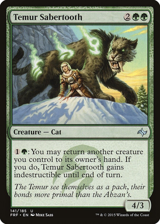 Image for Temur Sabertooth (141) (Fate Reforged) - Magic: The Gathering