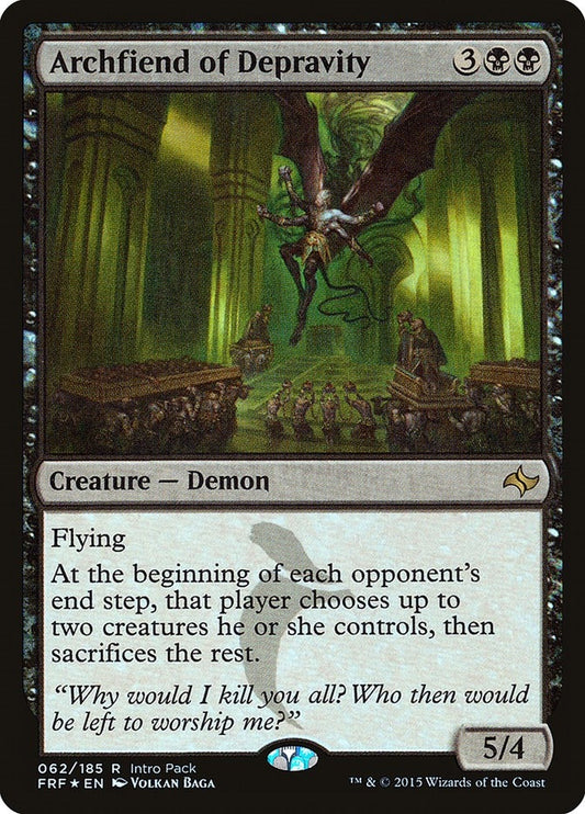 Image for Archfiend of Depravity (62) (Unique and Miscellaneous Promos) - Magic: The Gathering
