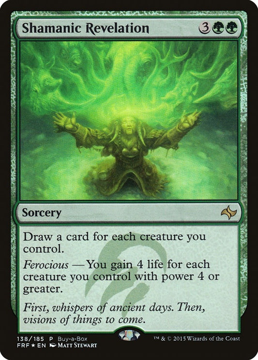 Image for Shamanic Revelation (138) (Buy-A-Box Promos) - Magic: The Gathering