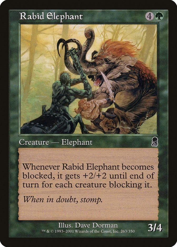Image for Rabid Elephant (263) (Odyssey) - Magic: The Gathering