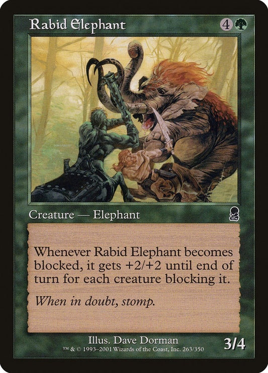 Image for Rabid Elephant (263) (Odyssey) - Magic: The Gathering