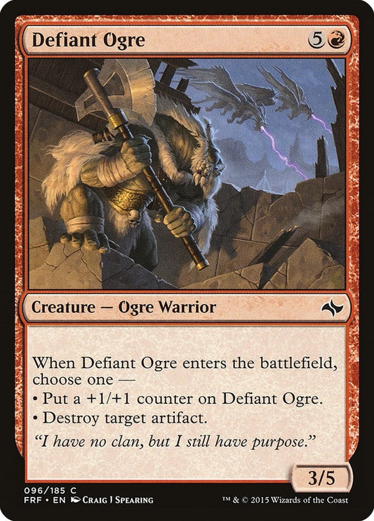 Image for Defiant Ogre (96) (Fate Reforged) - Magic: The Gathering