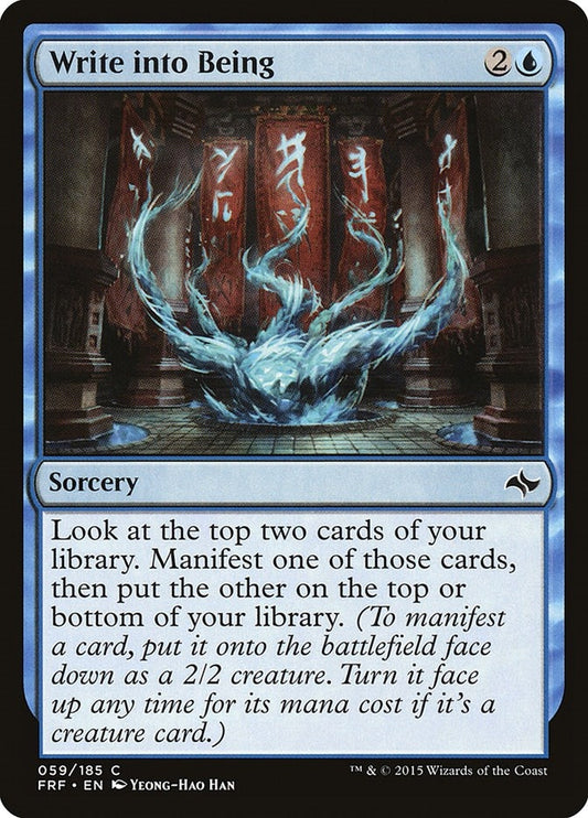 Image for Write into Being (59) (Fate Reforged) - Magic: The Gathering