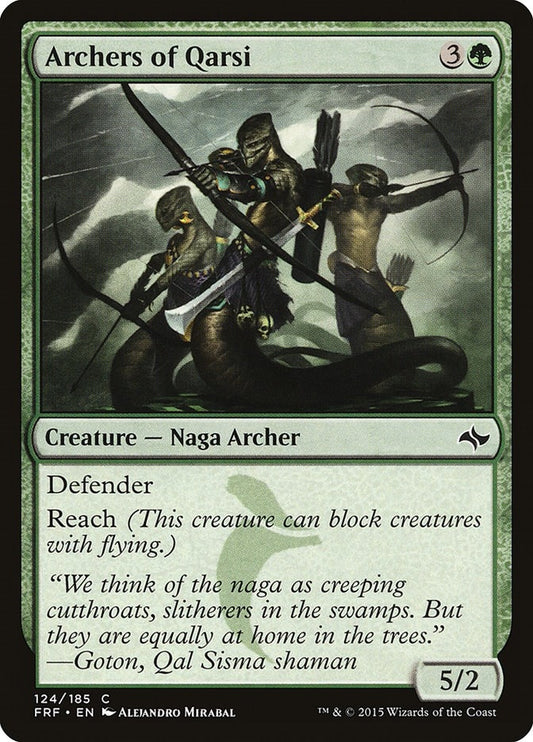 Image for Archers of Qarsi (124) (Fate Reforged) - Magic: The Gathering