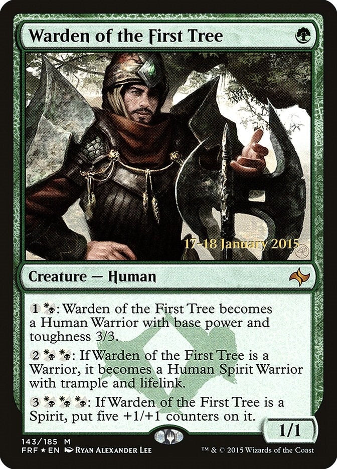 Image for Warden of the First Tree (143) (Prerelease Cards) - Magic: The Gathering