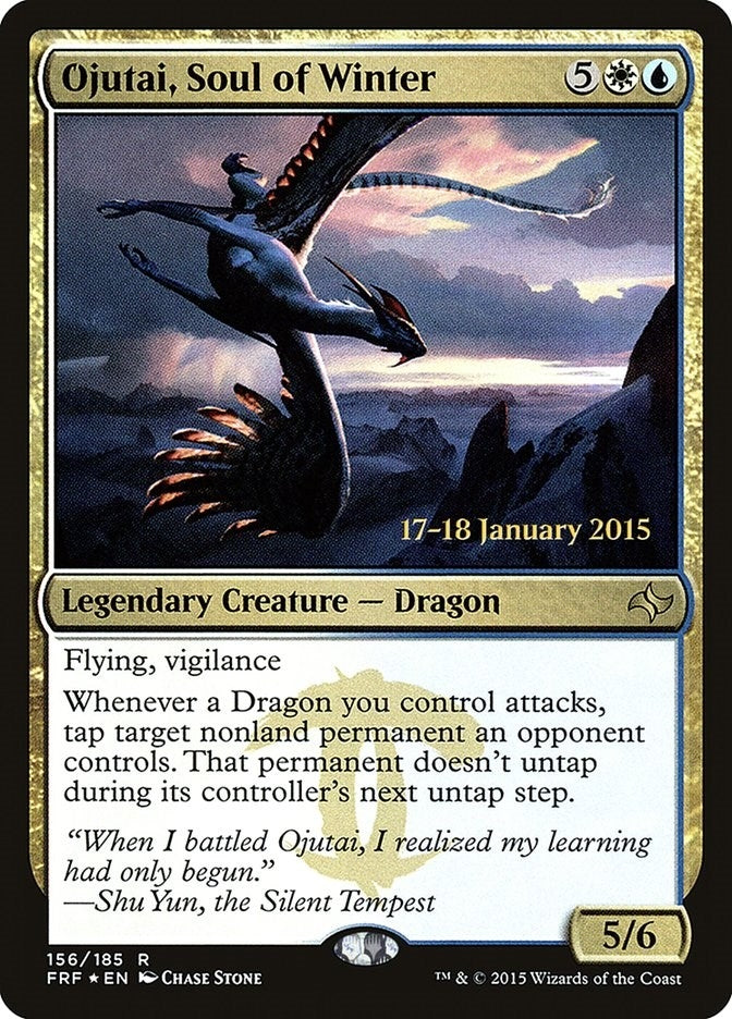 Image for Ojutai, Soul of Winter (156) (Prerelease Cards) - Magic: The Gathering