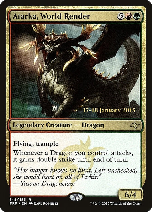 Image for Atarka, World Render (149) (Prerelease Cards) - Magic: The Gathering