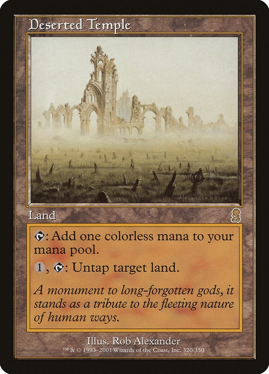 Image for Deserted Temple (320) (Odyssey) - Magic: The Gathering