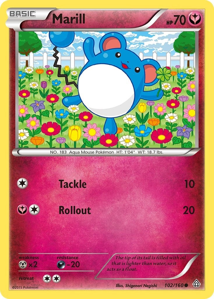 Image for Marill (102/160) (XY - Primal Clash) - Pokemon