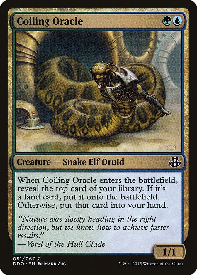 Image for Coiling Oracle (51) (Duel Decks: Elspeth vs. Kiora) - Magic: The Gathering