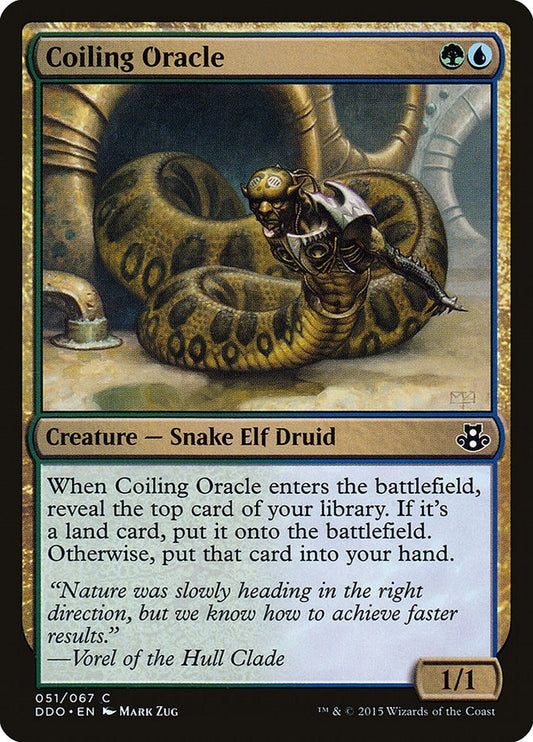 Image for Coiling Oracle (51) (Duel Decks: Elspeth vs. Kiora) - Magic: The Gathering