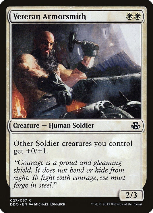 Image for Veteran Armorsmith (27) (Duel Decks: Elspeth vs. Kiora) - Magic: The Gathering