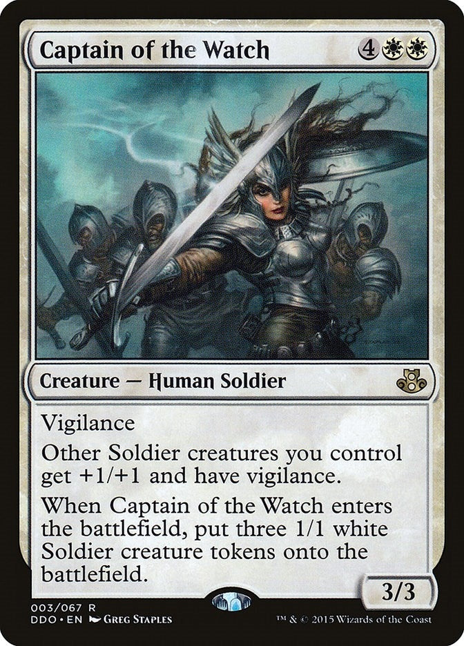 Image for Captain of the Watch (3) (Duel Decks: Elspeth vs. Kiora) - Magic: The Gathering
