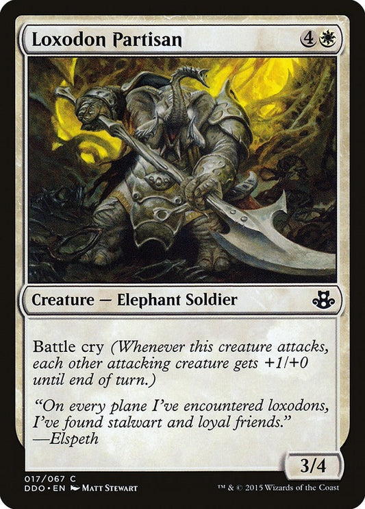 Image for Loxodon Partisan (17) (Duel Decks: Elspeth vs. Kiora) - Magic: The Gathering
