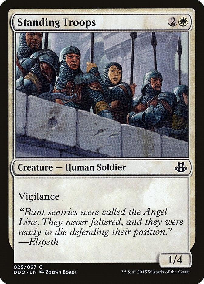 Image for Standing Troops (25) (Duel Decks: Elspeth vs. Kiora) - Magic: The Gathering